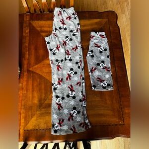 Disney Mickey Mouse Gray Pajamas adult S and 3T
